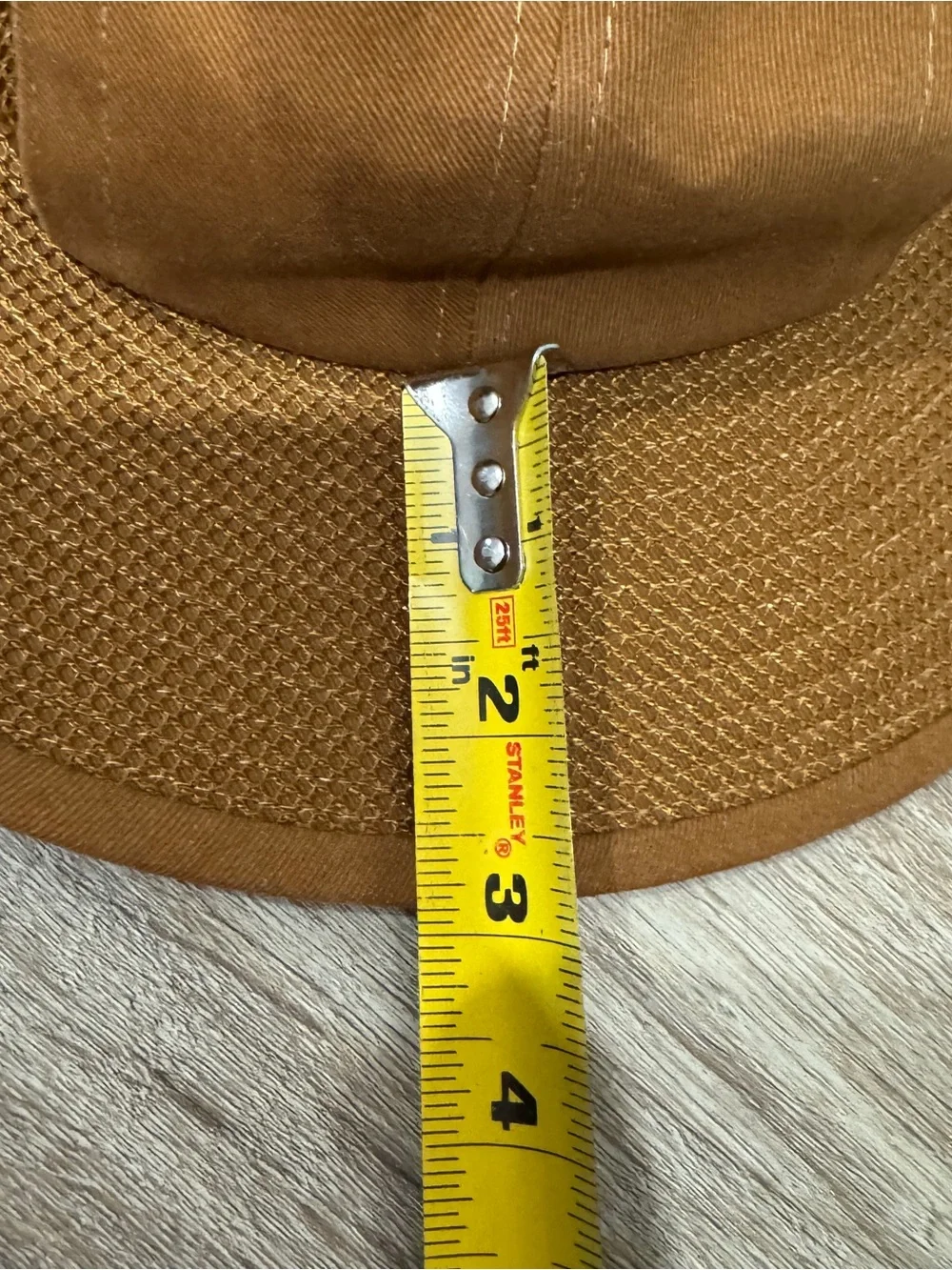 Duluth Wide Brim Sun Hat with Chin Strap - Brown Size Small